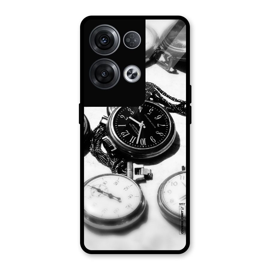 Clock Collection Glass Back Case for Oppo Reno8 Pro 5G