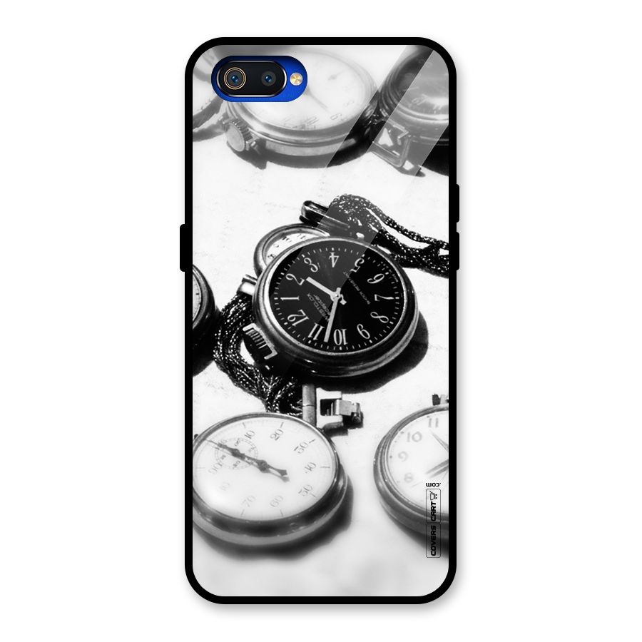 Clock Collection Glass Back Case for Realme C2