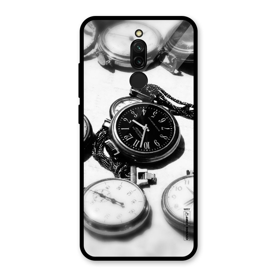 Clock Collection Glass Back Case for Redmi 8