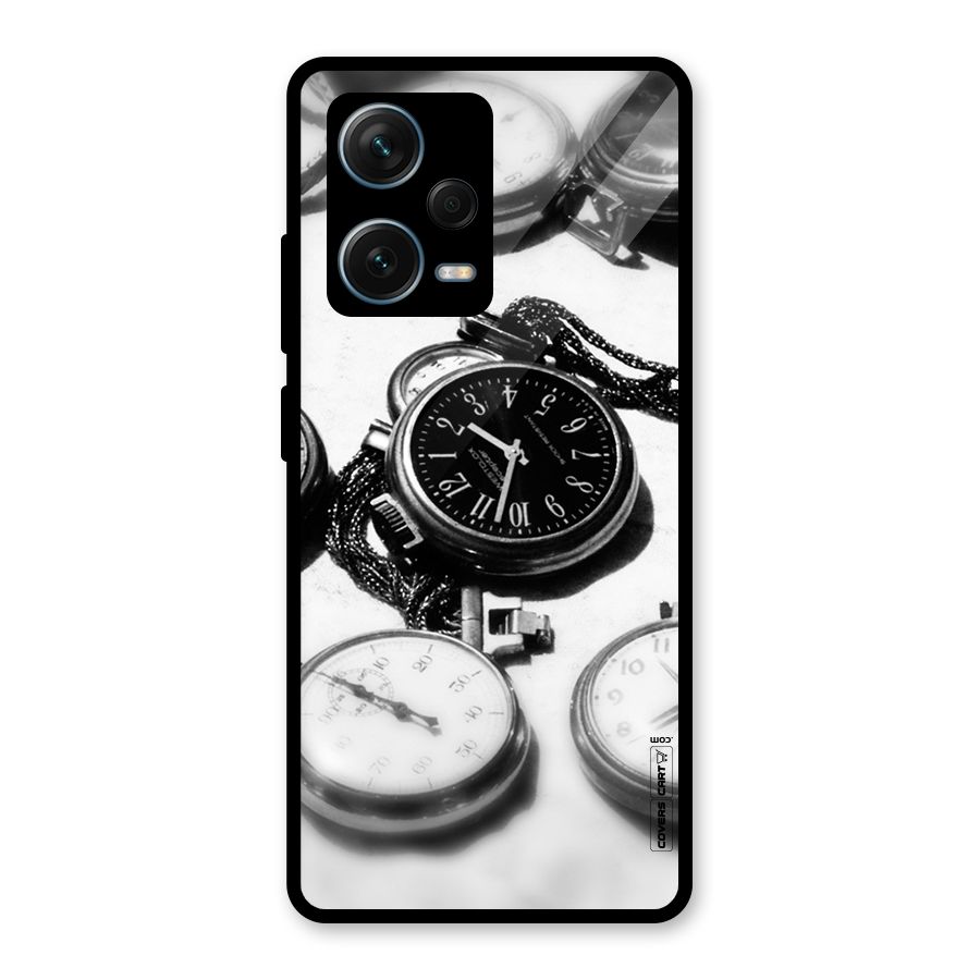 Clock Collection Glass Back Case for Redmi Note 12 Pro Plus 5G