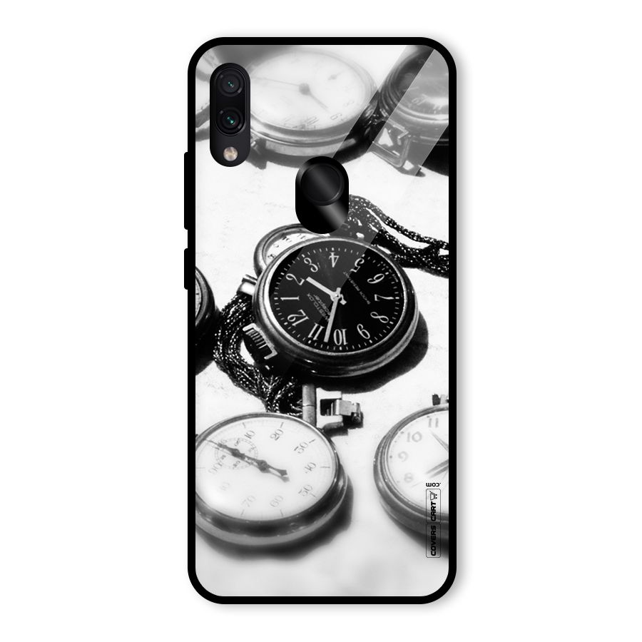 Clock Collection Glass Back Case for Redmi Note 7 Pro