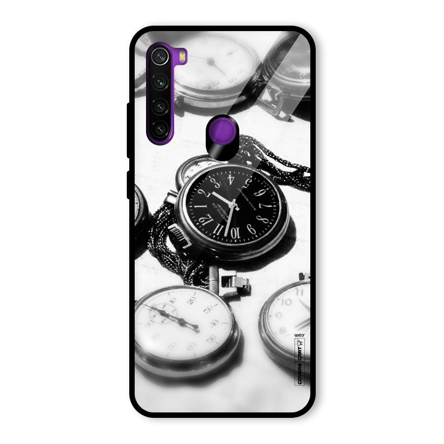 Clock Collection Glass Back Case for Redmi Note 8