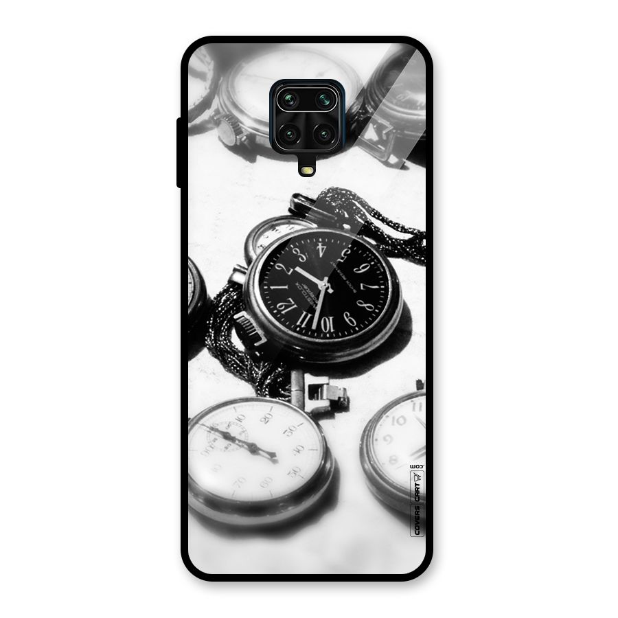 Clock Collection Glass Back Case for Redmi Note 9 Pro