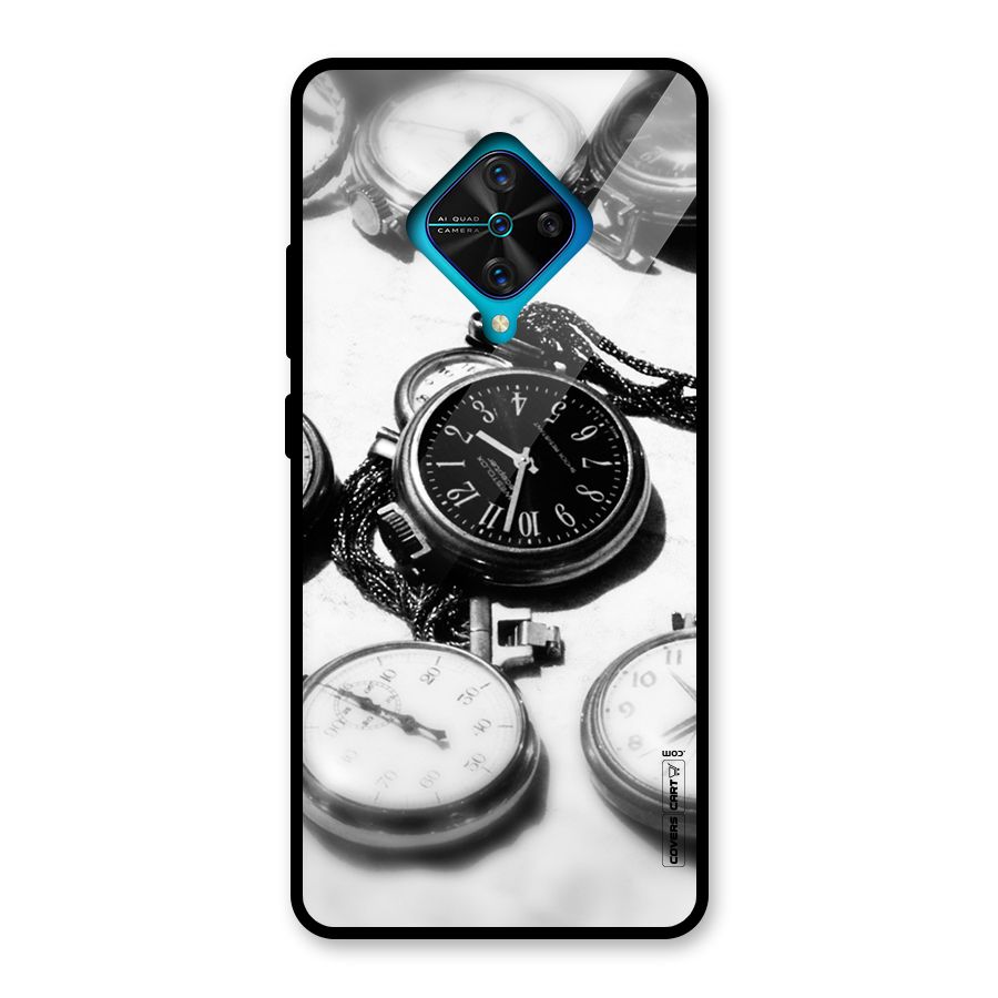 Clock Collection Glass Back Case for Vivo S1 Pro