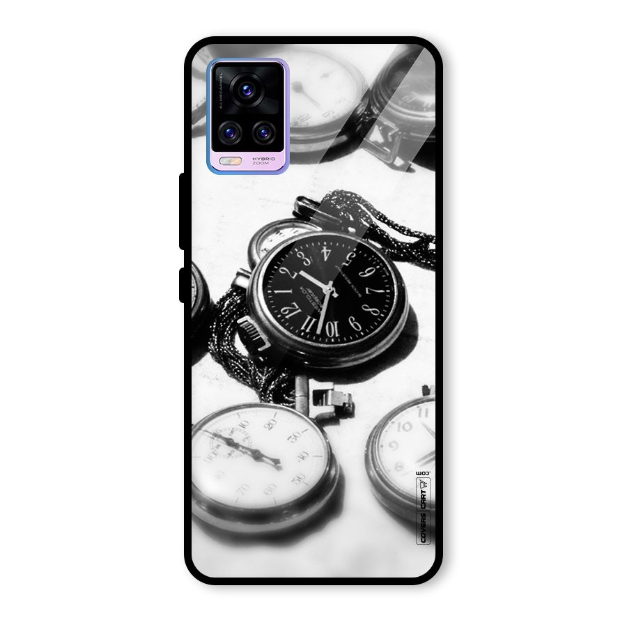 Clock Collection Glass Back Case for Vivo V20 Pro