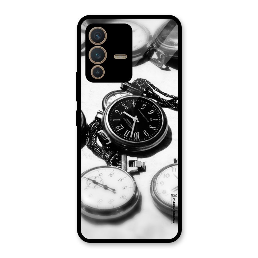 Clock Collection Glass Back Case for Vivo V23 5G