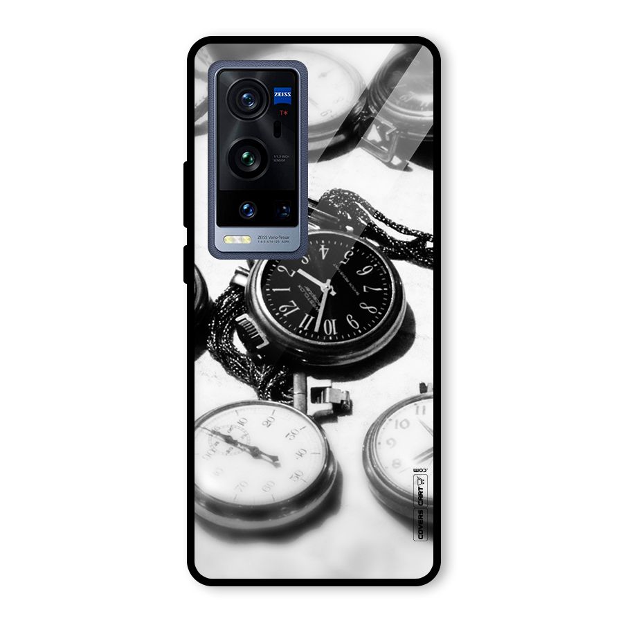 Clock Collection Glass Back Case for Vivo X60 Pro Plus