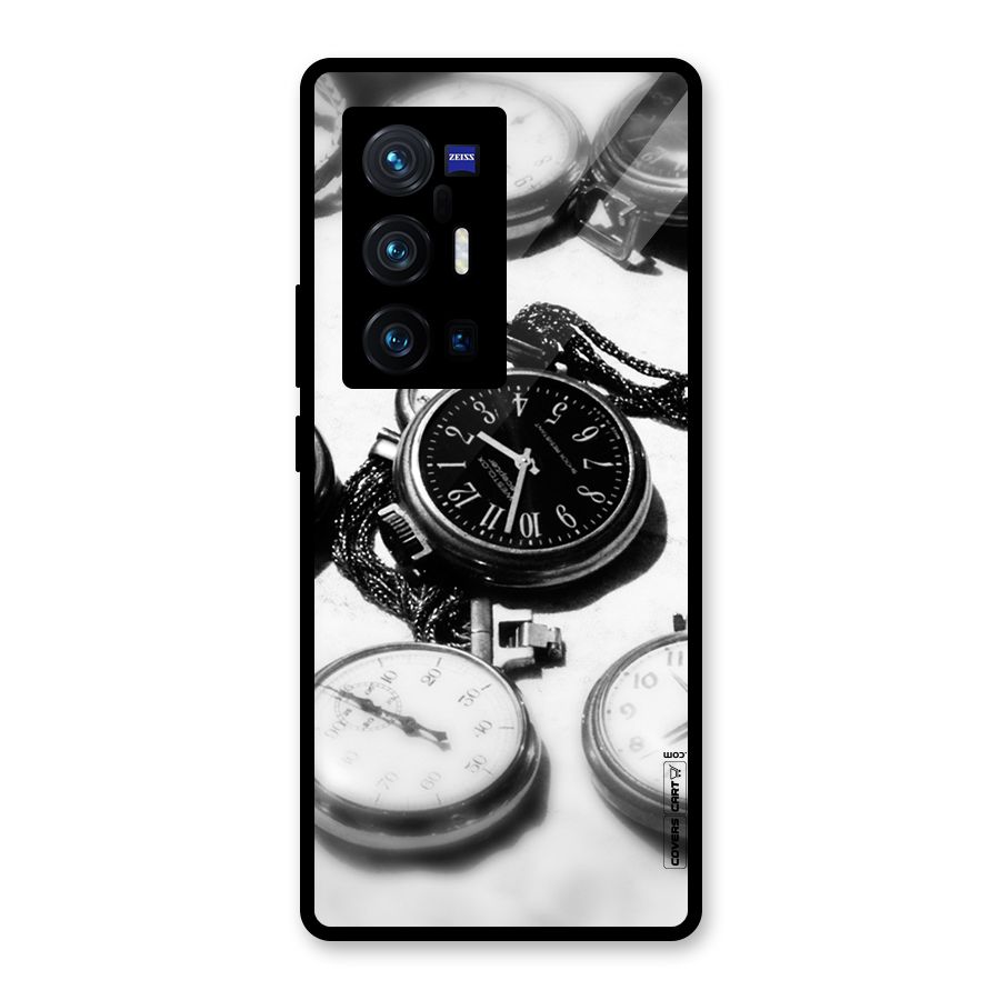 Clock Collection Glass Back Case for Vivo X70 Pro Plus