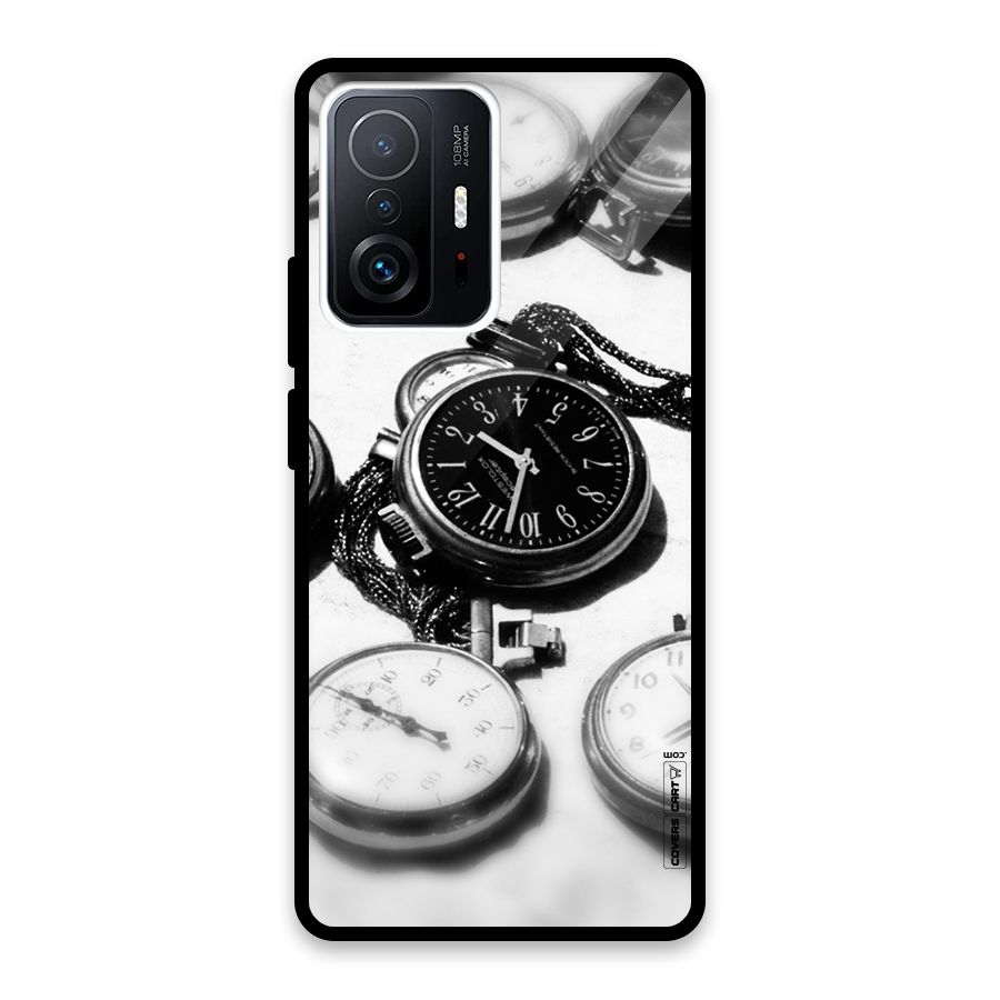 Clock Collection Glass Back Case for Xiaomi 11T Pro