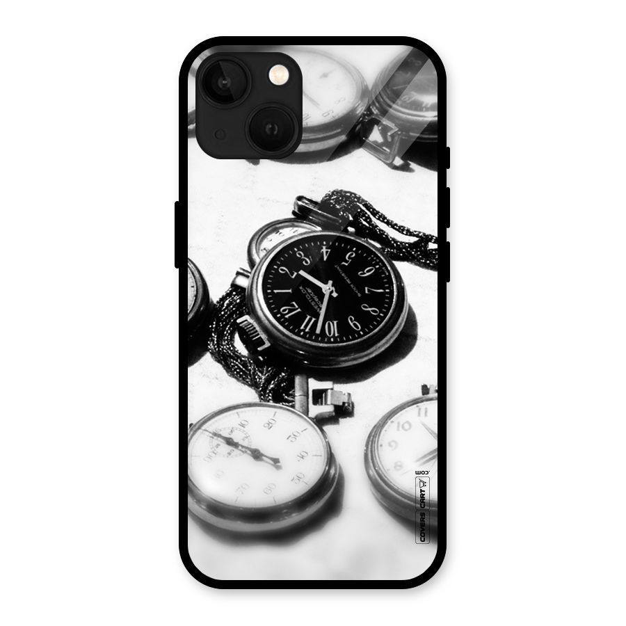 Clock Collection Glass Back Case for iPhone 13