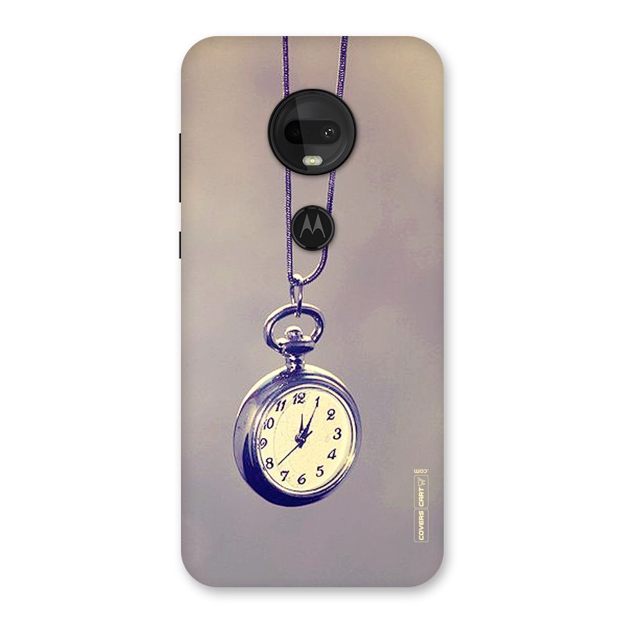Clock Locket Back Case for Moto G7