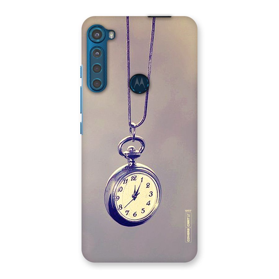Clock Locket Back Case for Motorola One Fusion Plus