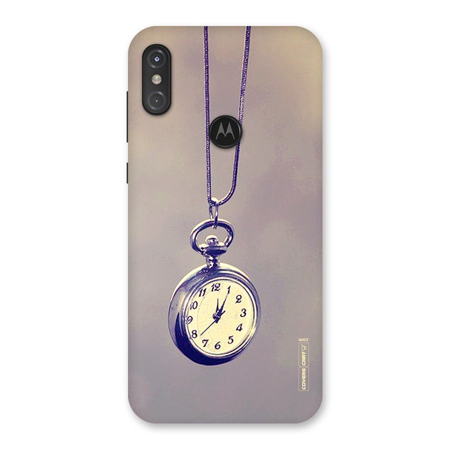 Clock Locket Back Case for Motorola One Power