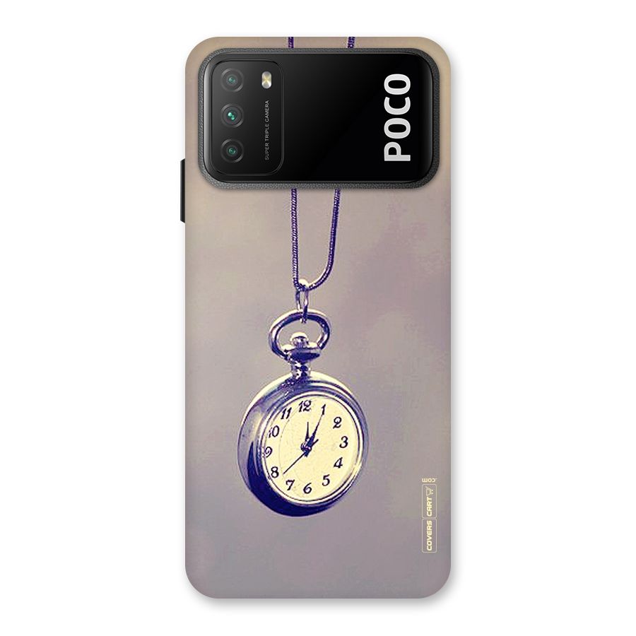 Clock Locket Back Case for Poco M3