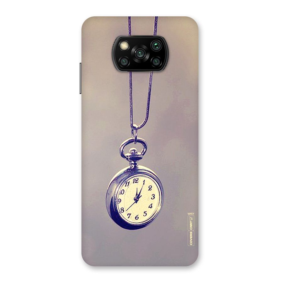 Clock Locket Back Case for Poco X3