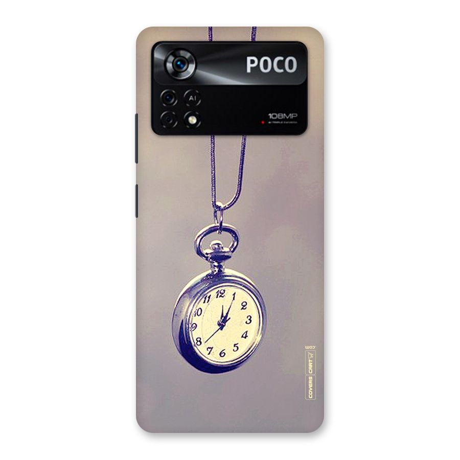Clock Locket Back Case for Poco X4 Pro 5G