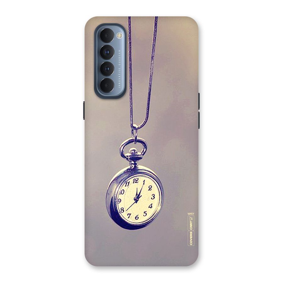 Clock Locket Back Case for Reno4 Pro