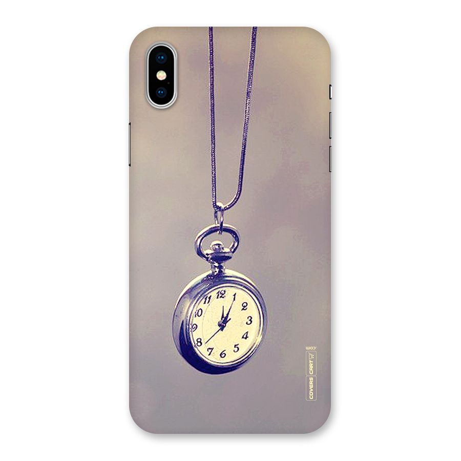 Clock Locket Back Case for iPhone XS