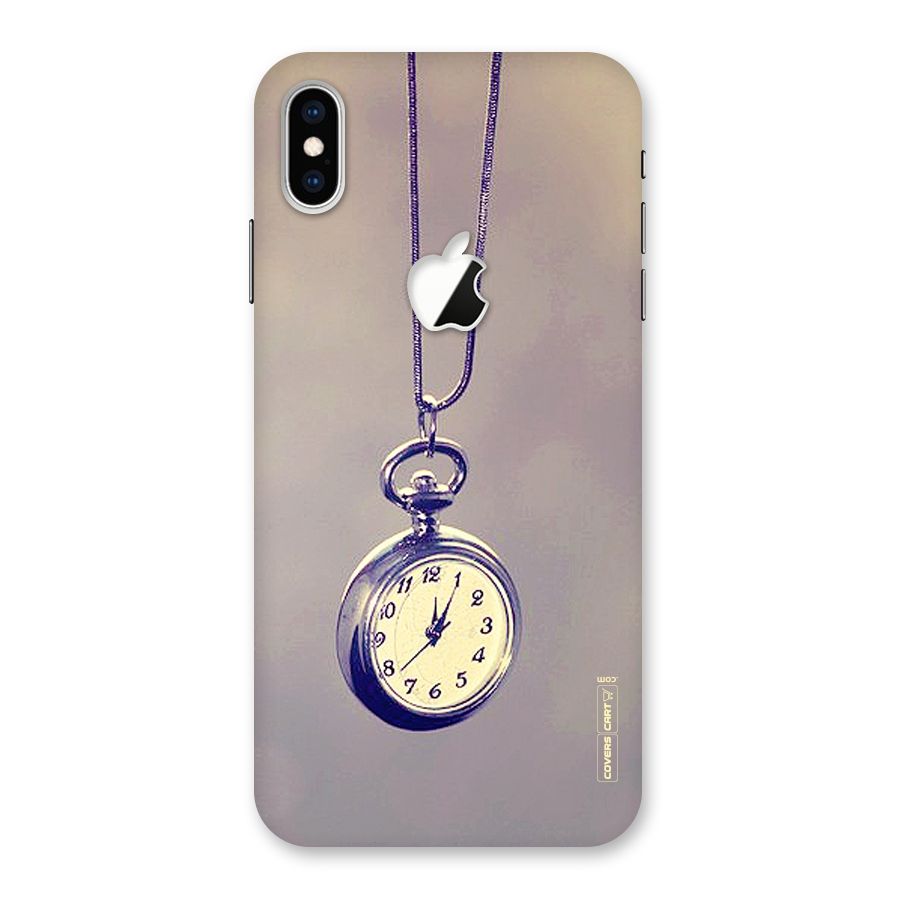 Clock Locket Back Case for iPhone XS Max Apple Cut