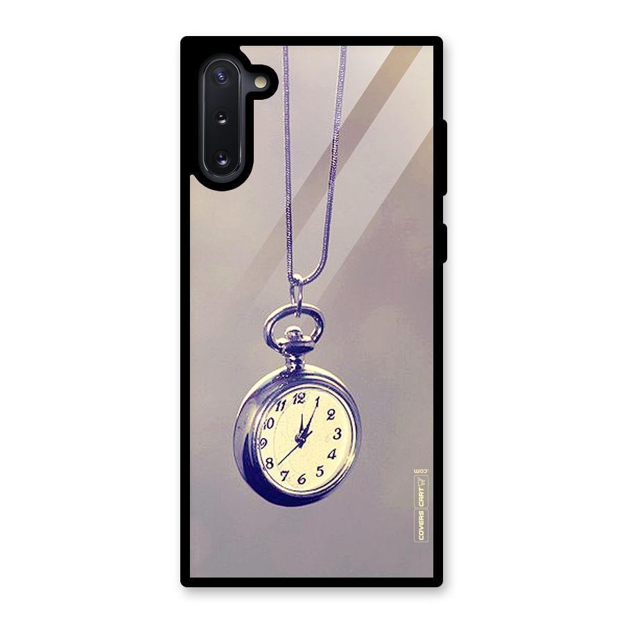 Clock Locket Glass Back Case for Galaxy Note 10