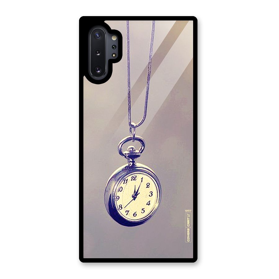 Clock Locket Glass Back Case for Galaxy Note 10 Plus