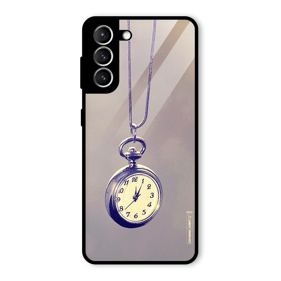 Clock Locket Glass Back Case for Galaxy S21 5G