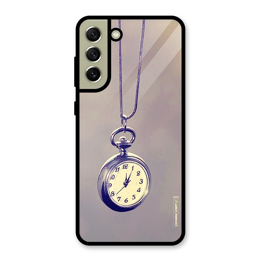Clock Locket Glass Back Case for Galaxy S21 FE 5G