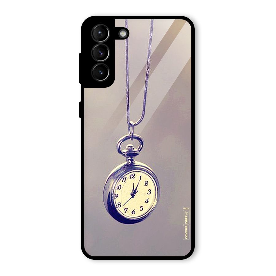Clock Locket Glass Back Case for Galaxy S21 Plus