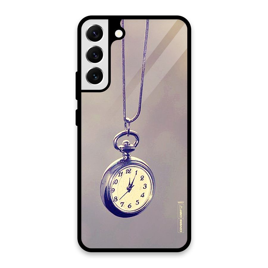 Clock Locket Glass Back Case for Galaxy S22 Plus 5G