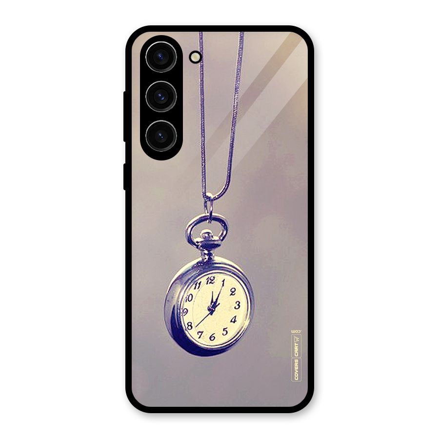Clock Locket Glass Back Case for Galaxy S23 Plus