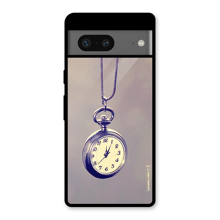 Clock Locket Glass Back Case for Google Pixel 7