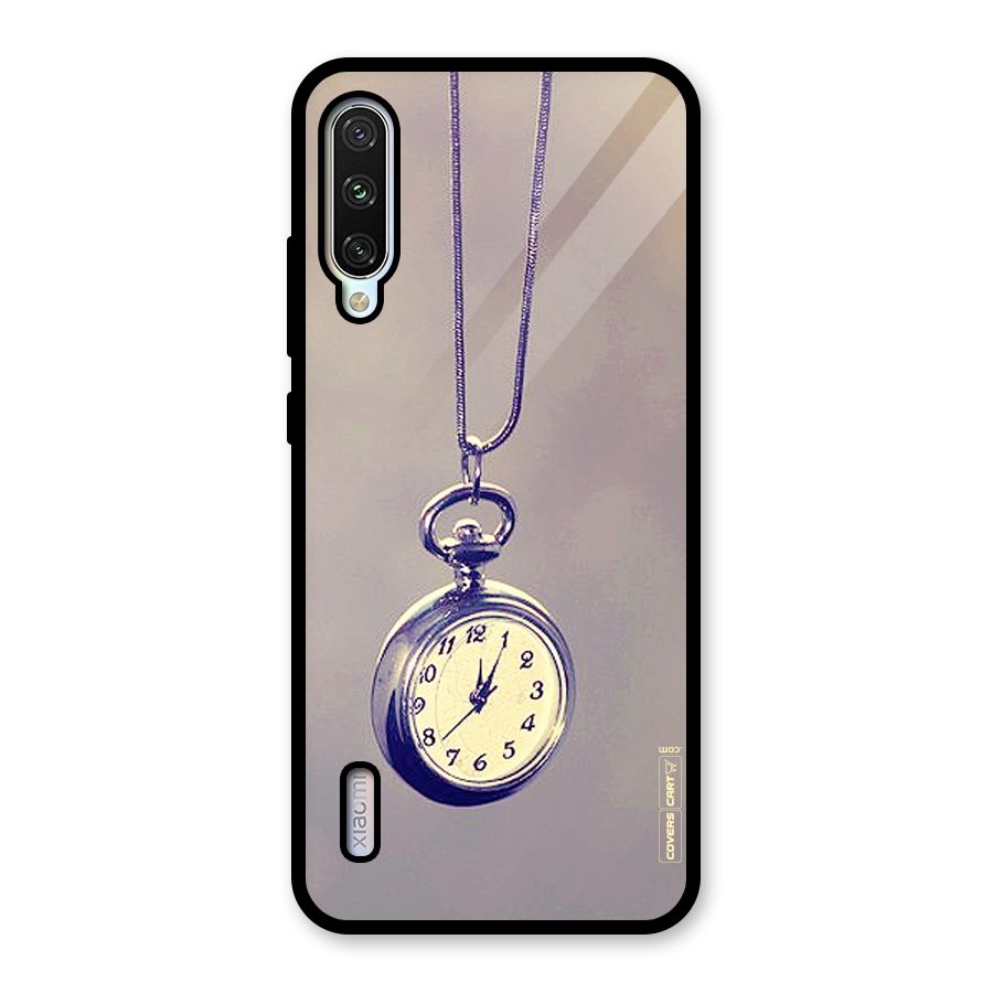 Clock Locket Glass Back Case for Mi A3