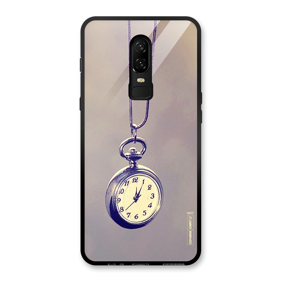 Clock Locket Glass Back Case for OnePlus 6