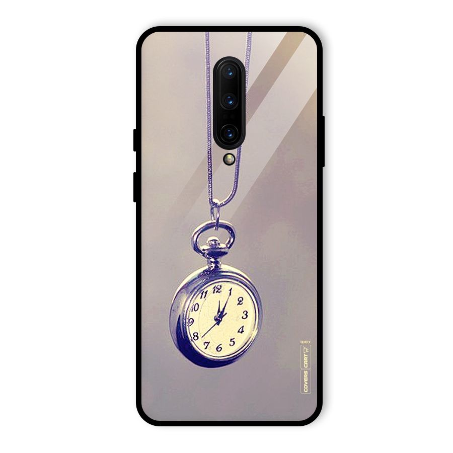 Clock Locket Glass Back Case for OnePlus 7 Pro