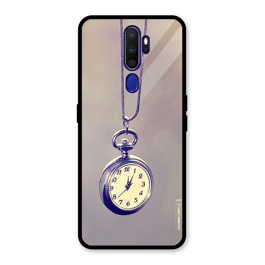 Clock Locket Glass Back Case for Oppo A9 (2020)