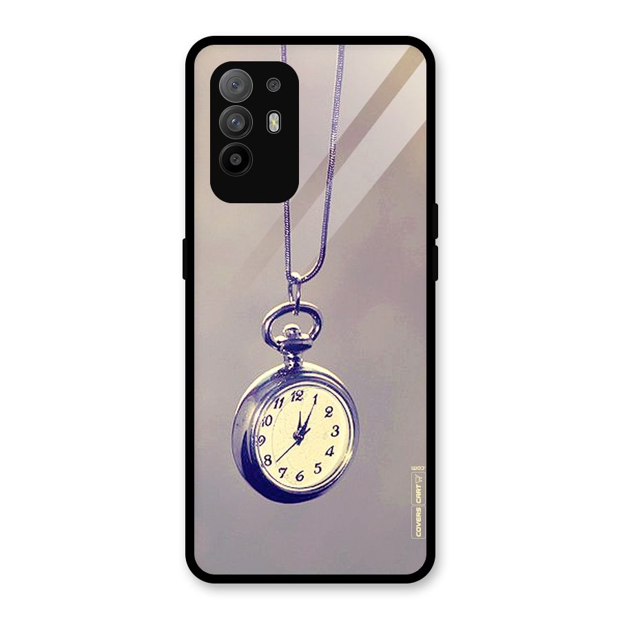 Clock Locket Glass Back Case for Oppo F19 Pro Plus 5G
