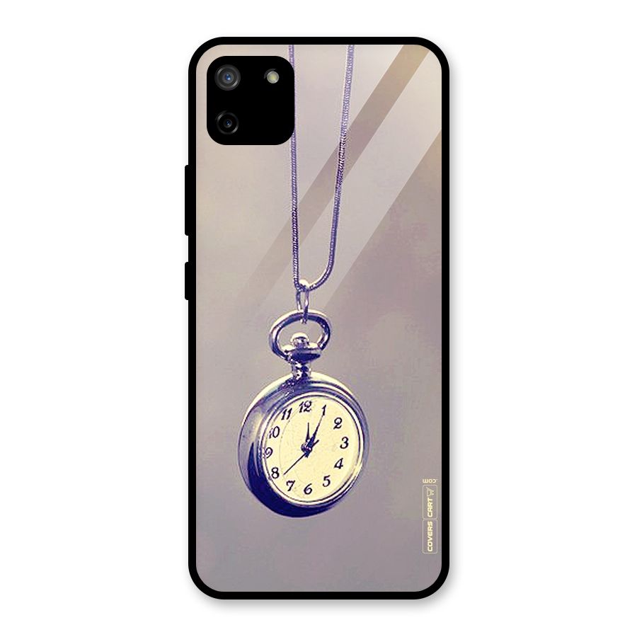 Clock Locket Glass Back Case for Realme C11