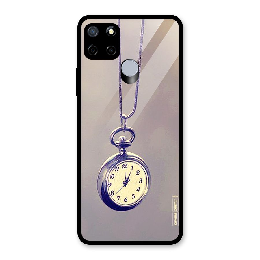 Clock Locket Glass Back Case for Realme C12