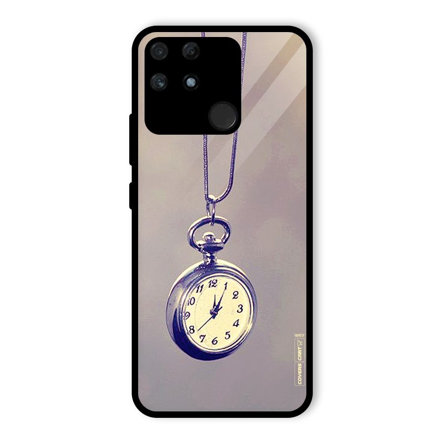 Clock Locket Glass Back Case for Realme Narzo 50A