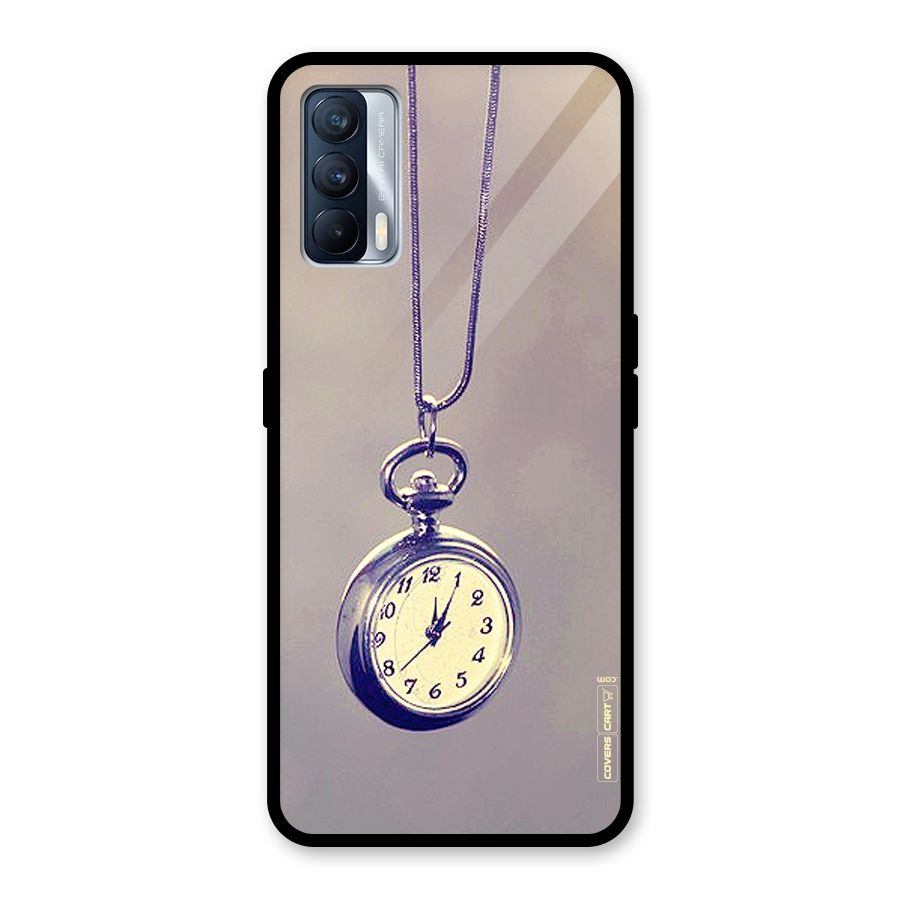 Clock Locket Glass Back Case for Realme X7
