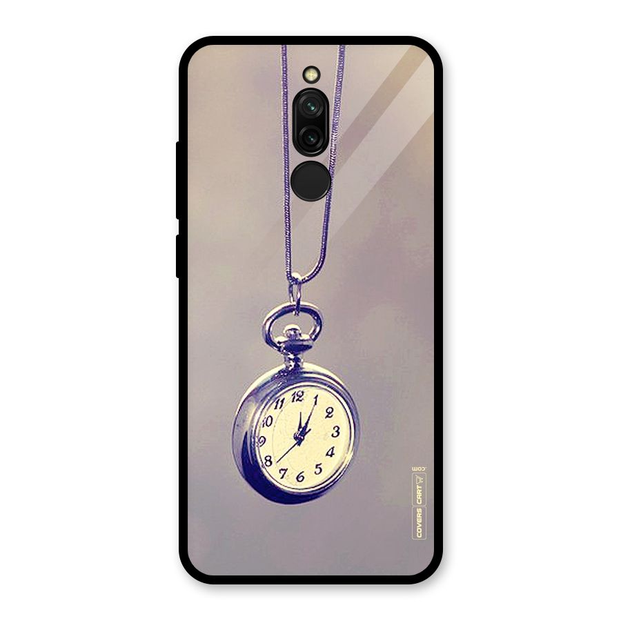 Clock Locket Glass Back Case for Redmi 8