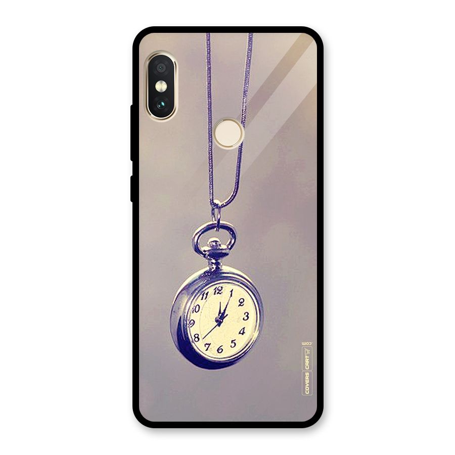 Clock Locket Glass Back Case for Redmi Note 5 Pro