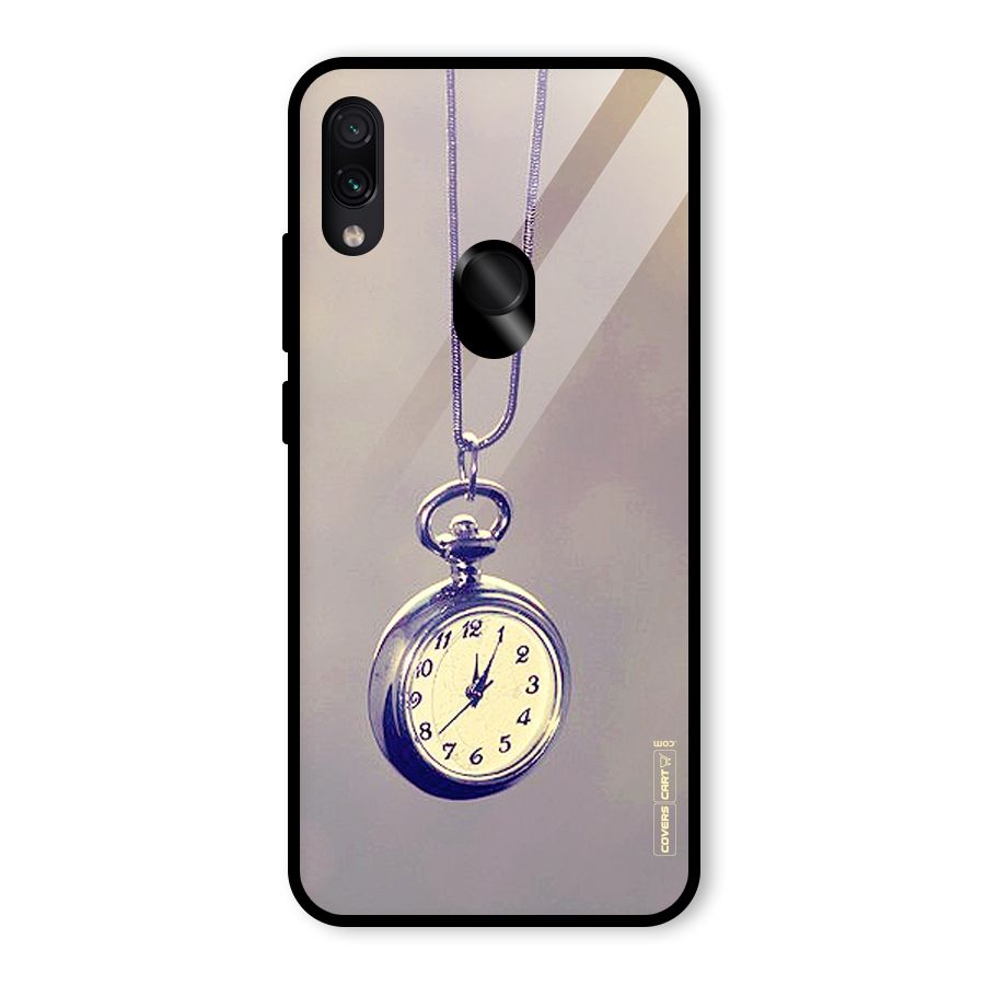 Clock Locket Glass Back Case for Redmi Note 7S