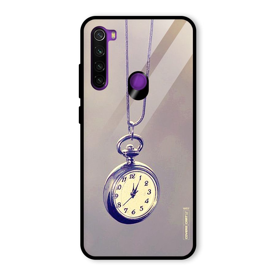 Clock Locket Glass Back Case for Redmi Note 8