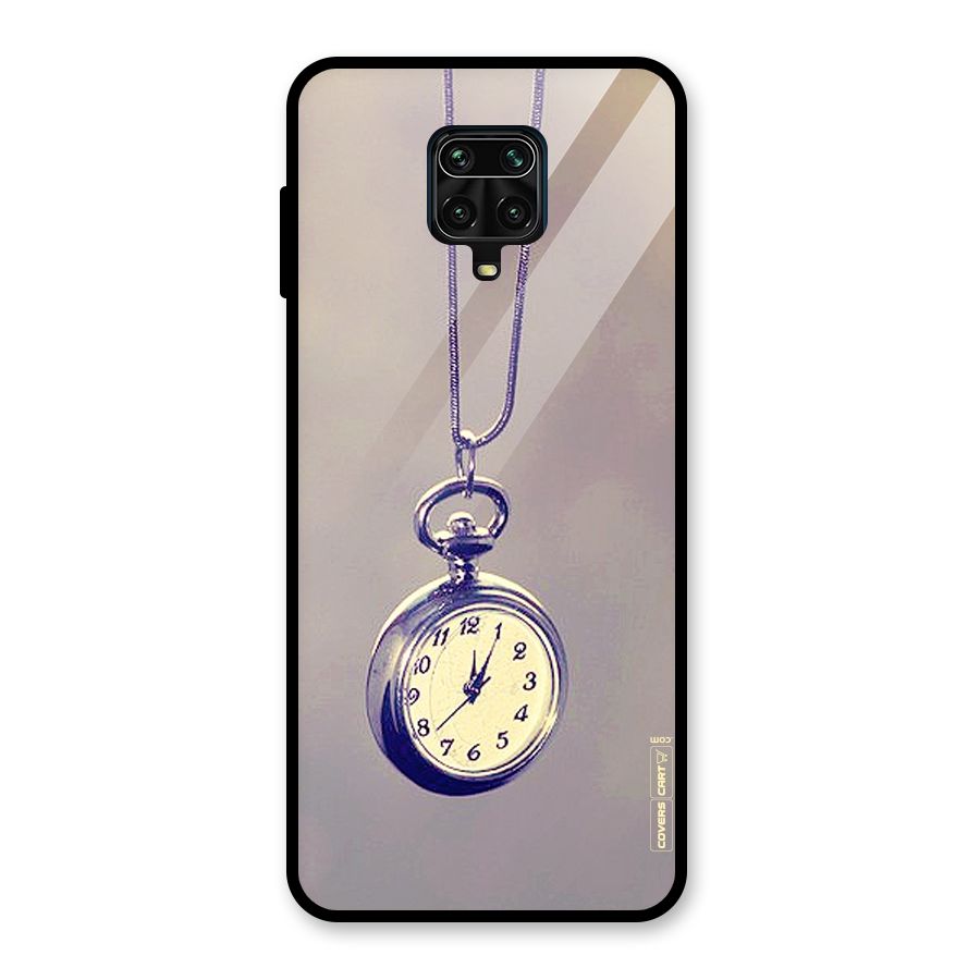 Clock Locket Glass Back Case for Redmi Note 9 Pro