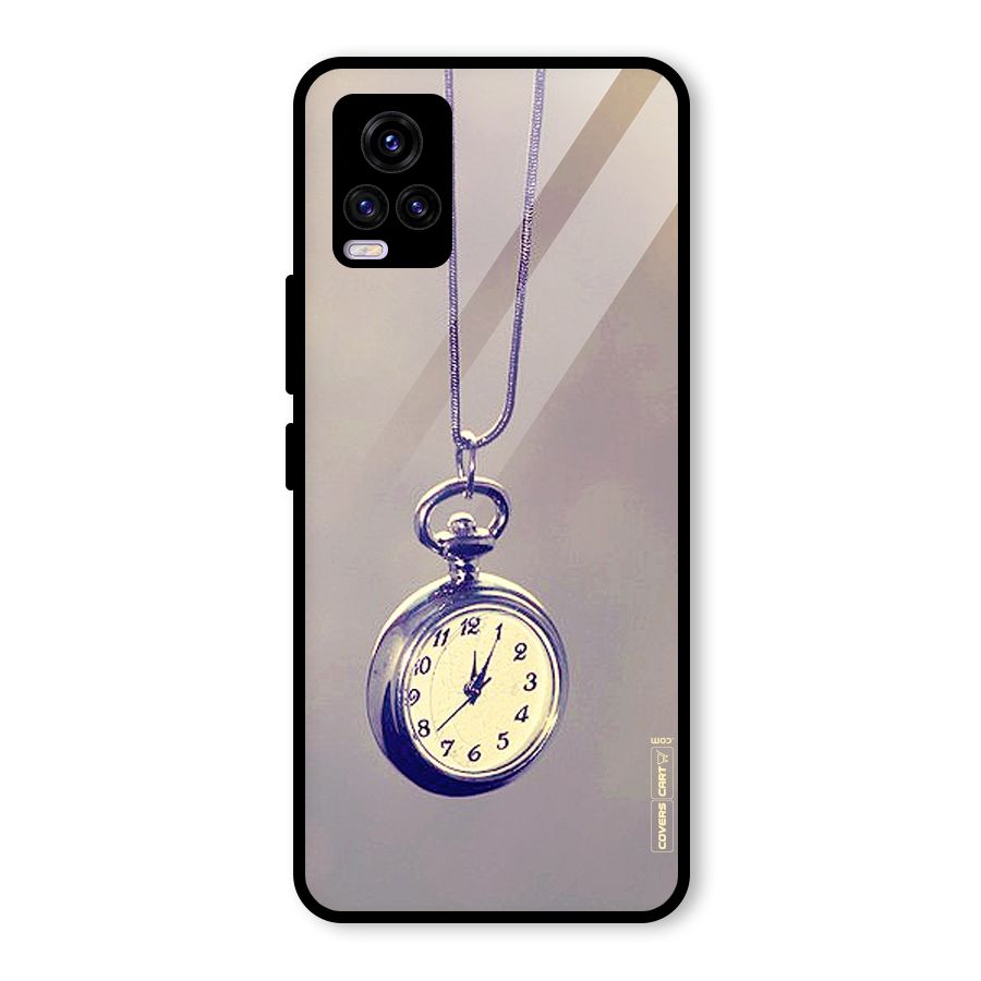 Clock Locket Glass Back Case for Vivo V20