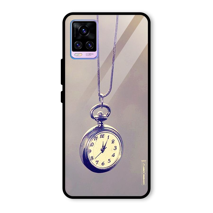 Clock Locket Glass Back Case for Vivo V20 Pro