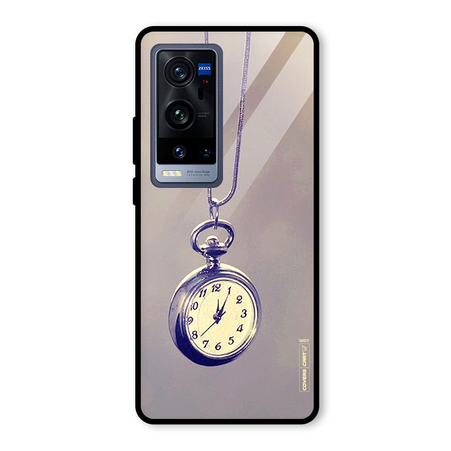 Clock Locket Glass Back Case for Vivo X60 Pro Plus