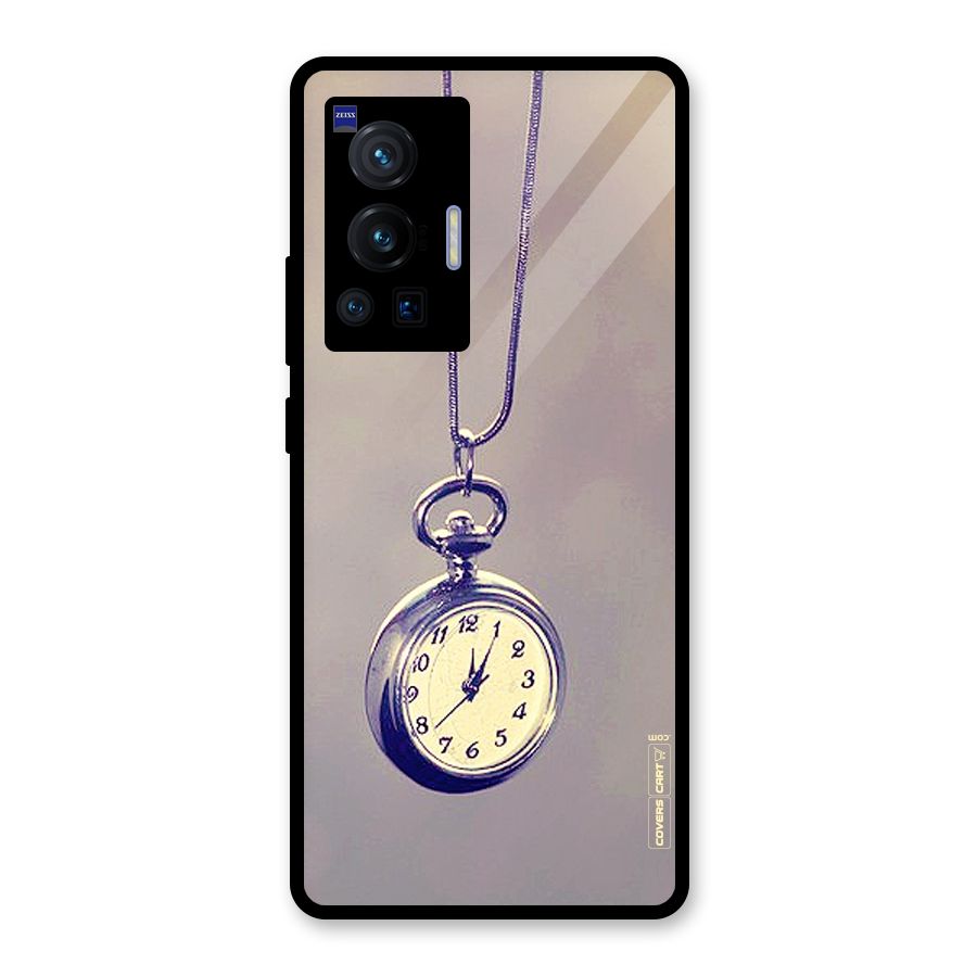 Clock Locket Glass Back Case for Vivo X70 Pro