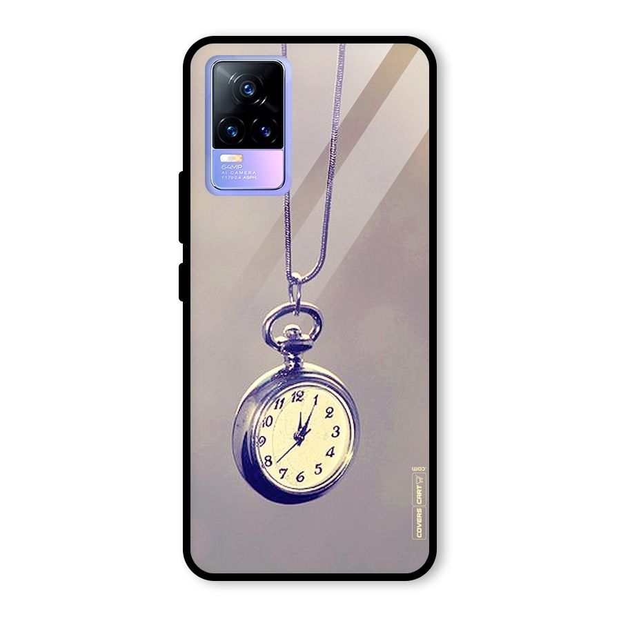 Clock Locket Glass Back Case for Vivo Y73